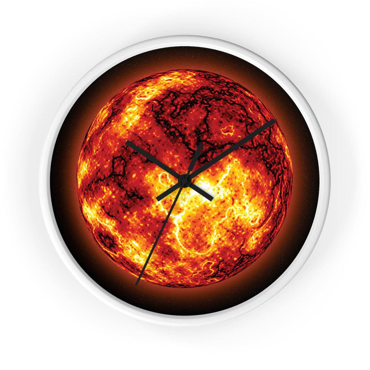 Molten Planet Wall Clock