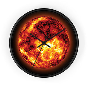 Molten Planet Wall Clock